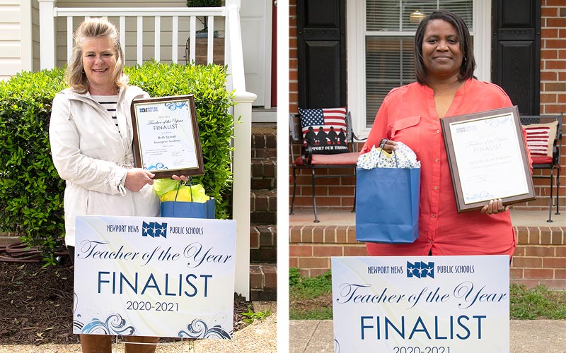 L to R: Beth Spivak of Enterprise Academy and TaNesha Hurd Williams of Carver Elementary